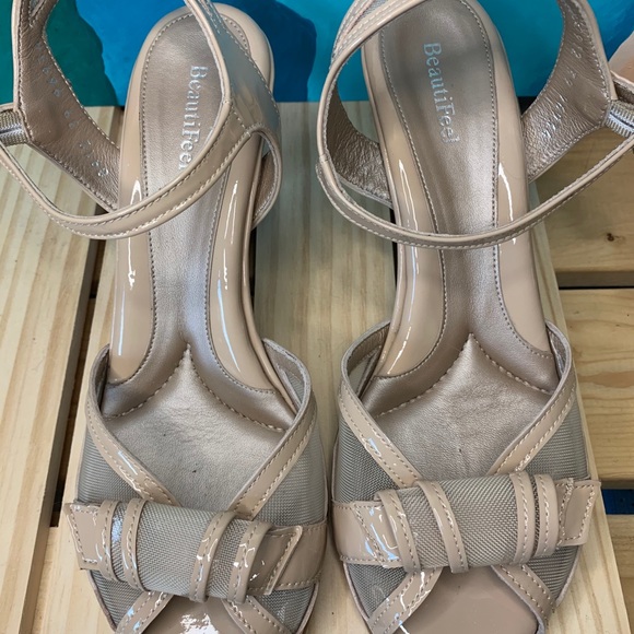 BeautiFeel Kat Blush Patent Sandal 39 - Picture 5 of 15